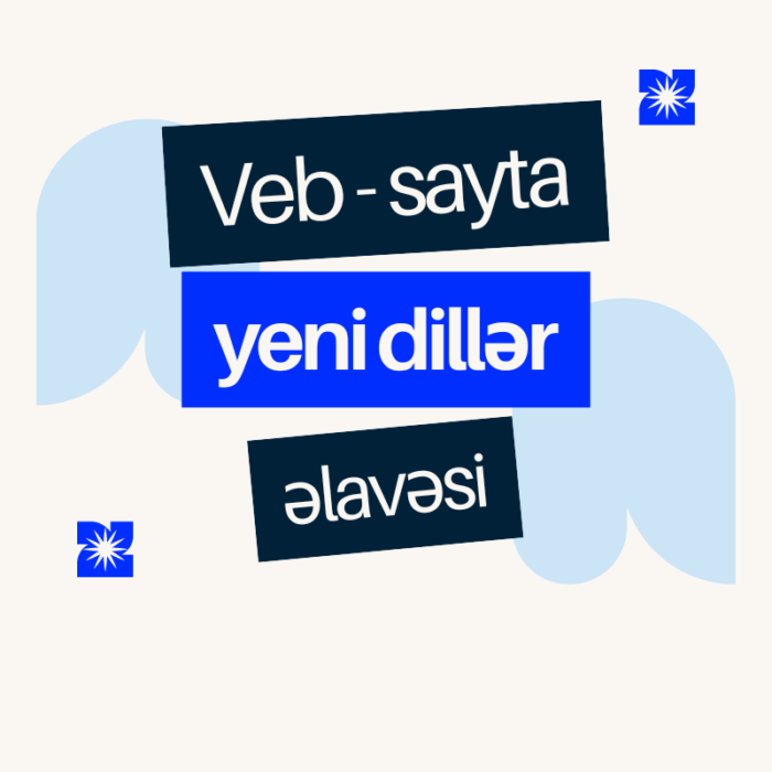 Veb-sayta yeni dillər əlavəsi